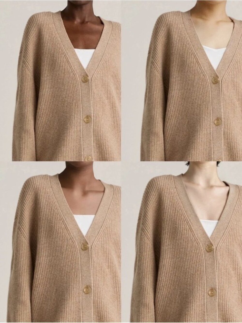 Quince CashmereOversized Boyfriend CardiganSweater Size Medium - Picture 2 of 6